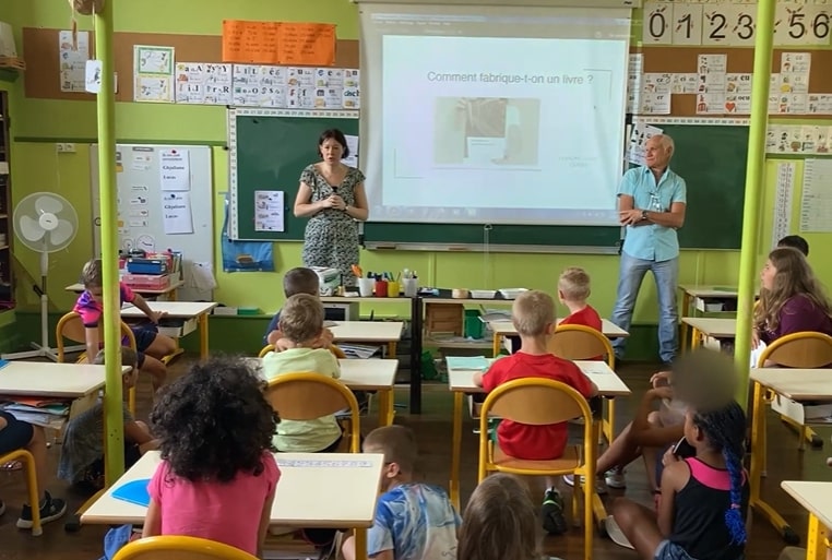 Intervention dans une école pour expliquer c’est quoi une biographie